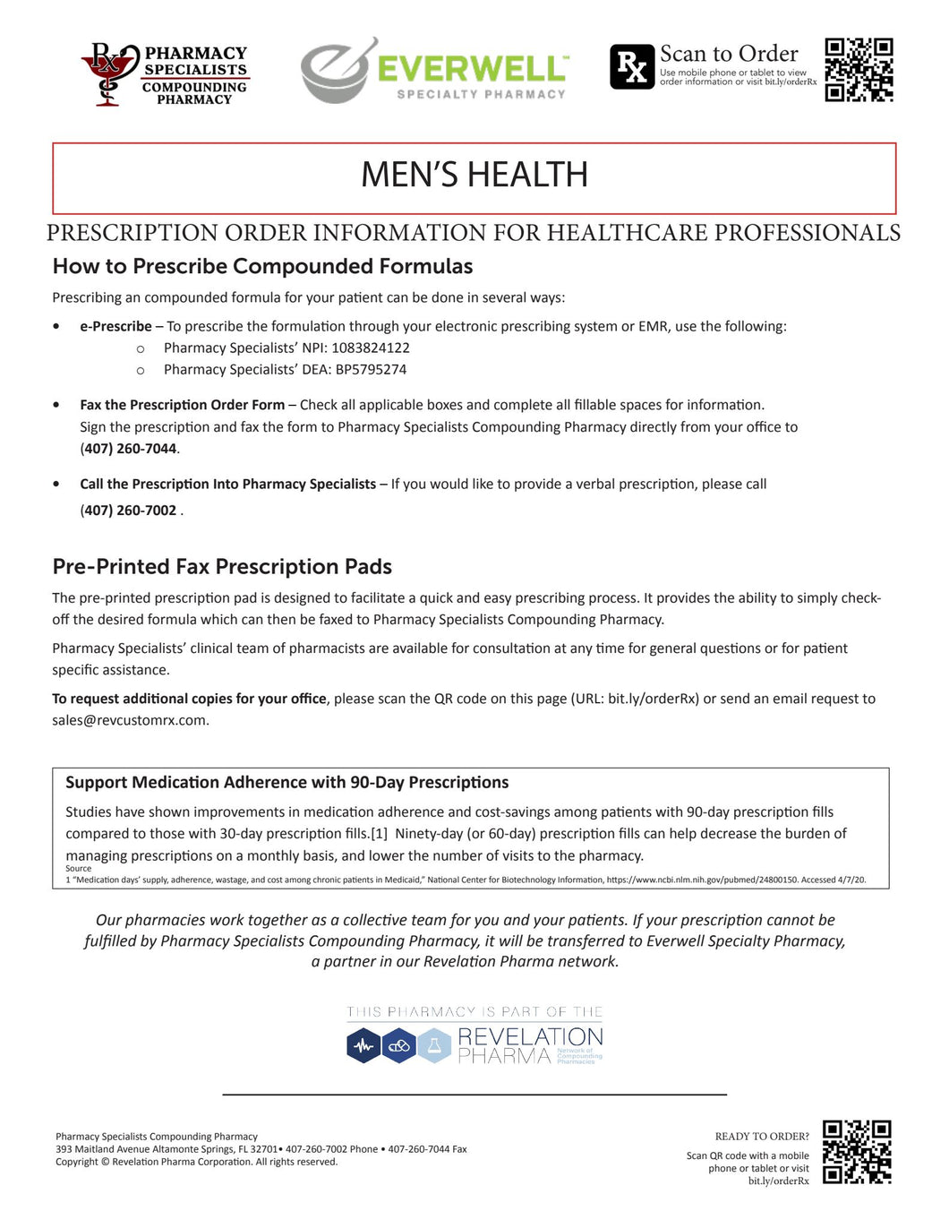 RX Template - Men's Health (Pharmacy Specialists + Everwell Hybrid)