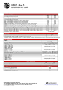 Men's Health Patient Pricing EASTERN STATES