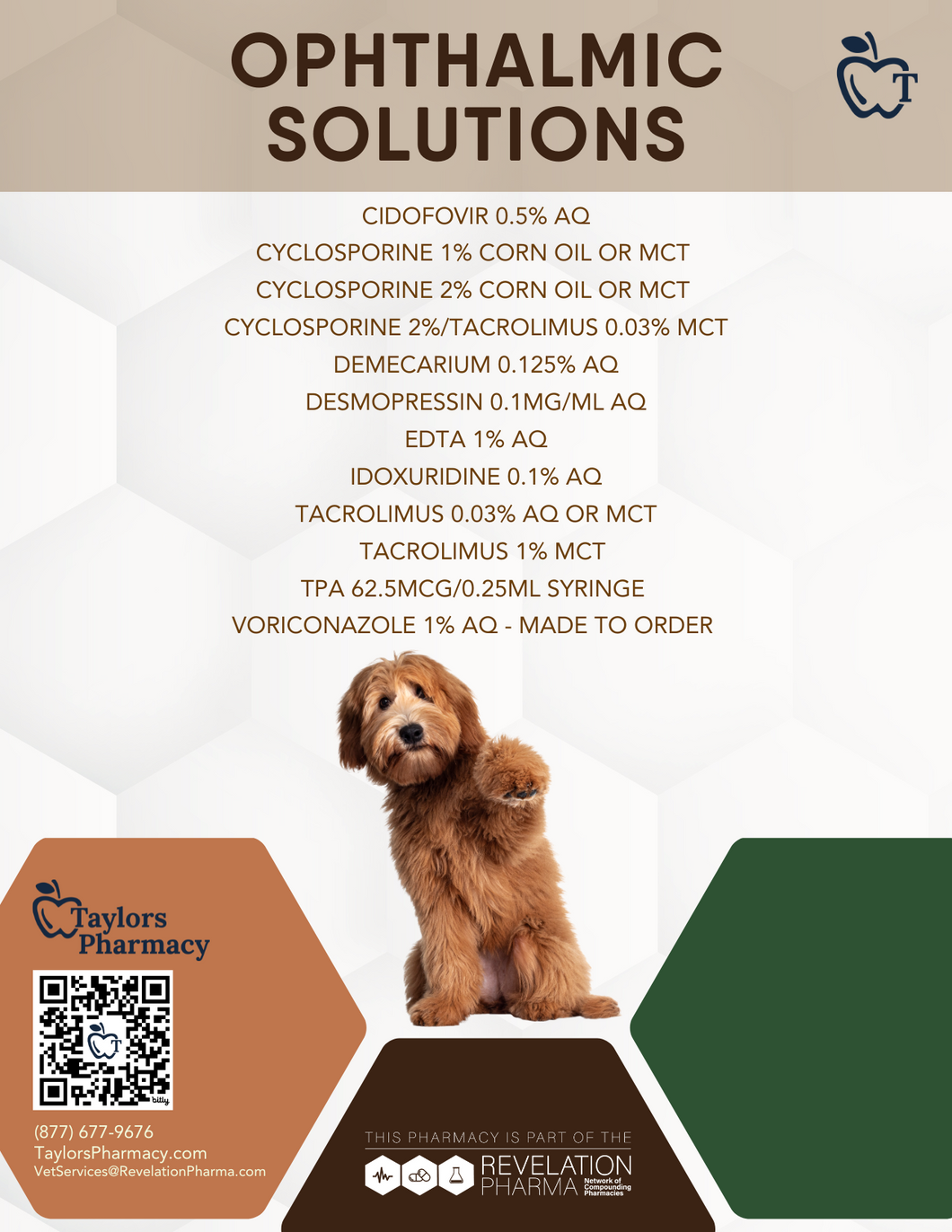 Postcard - Common Meds + Ophthalmic Solutions (Taylor's)