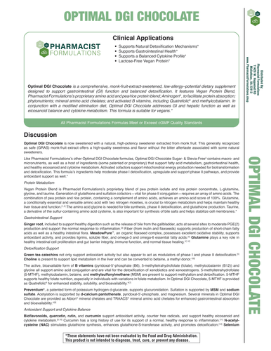 Optimal DGI Chocolate Handout (Pharmacist Formulations)