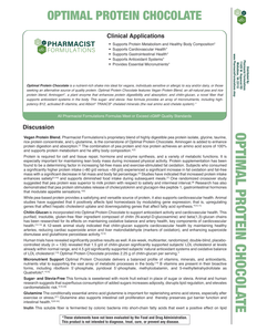 Optimal Protein Chocolate Handout (Pharmacist Formulations)