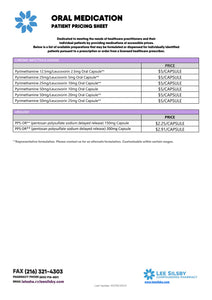 Oral Medication Patient Pricing (Lee Silsby)