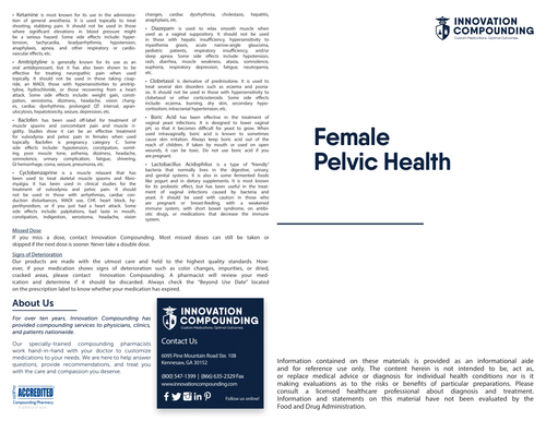 Pelvic Health Patient Information Leaflet (Innovation)