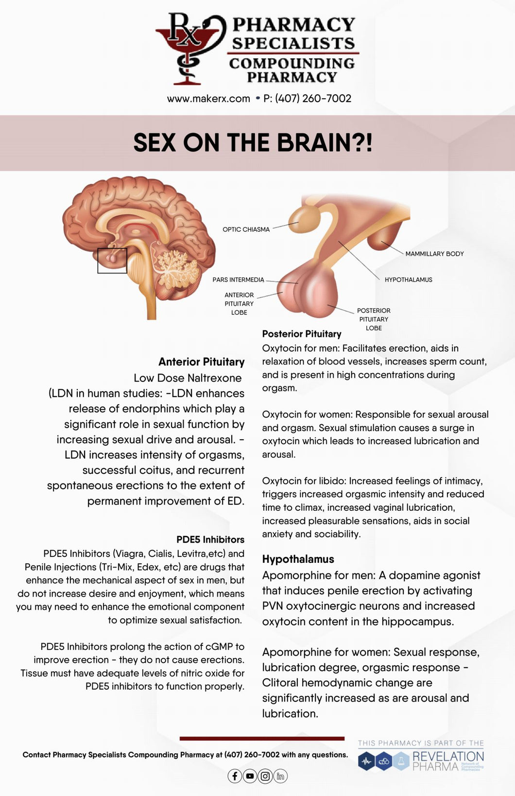 Sex on the Brain Handout (Pharmacy Specialists)