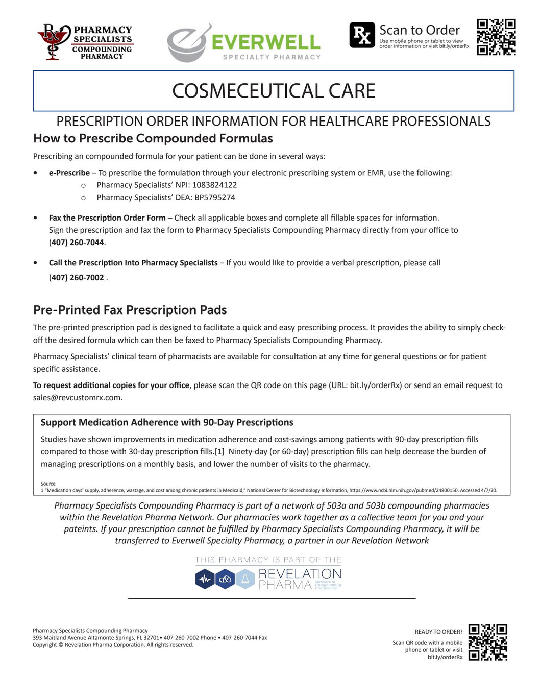 RX Template - Cosmetology (Pharmacy Specialists)