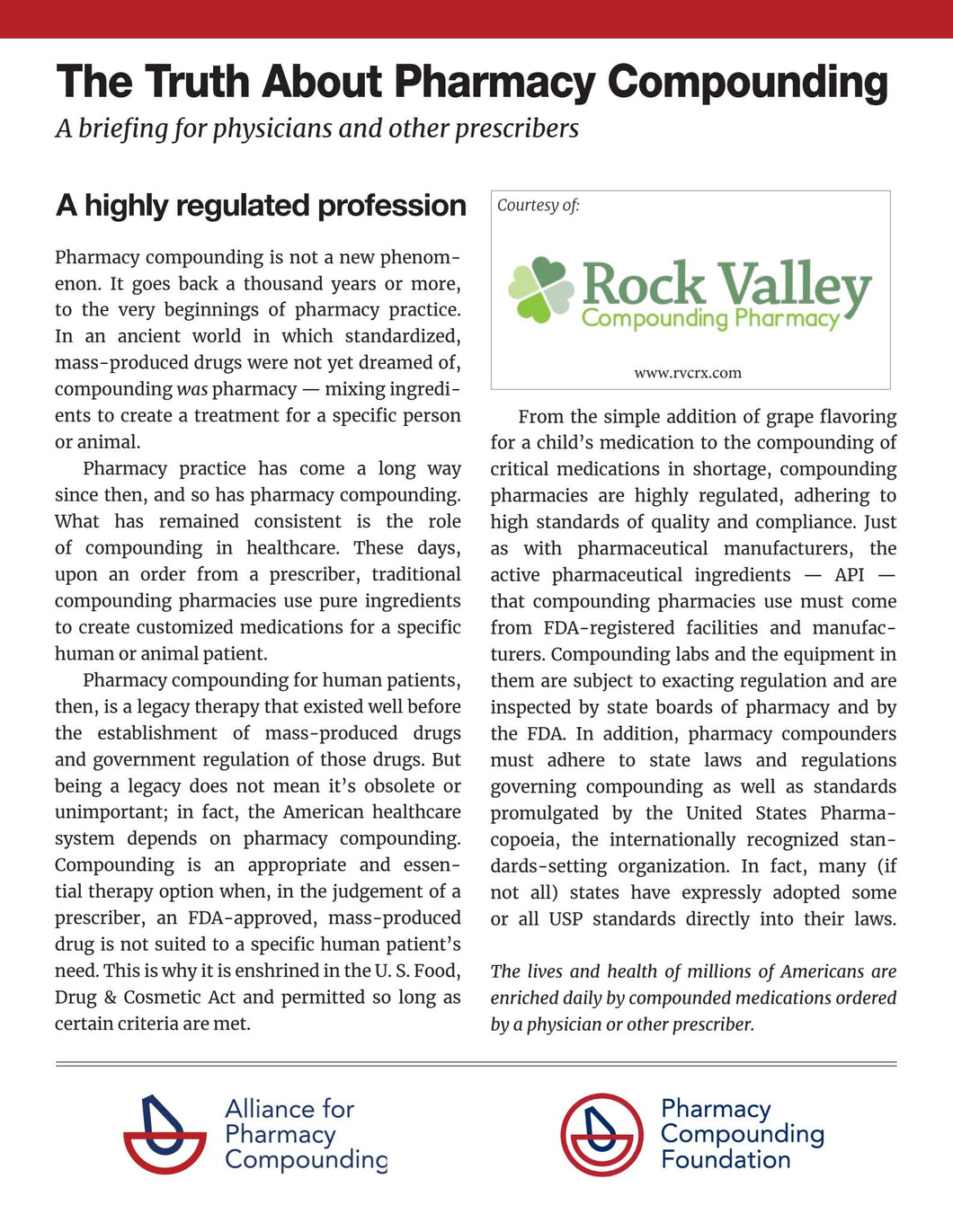 Regulatory Framework - Rock Valley