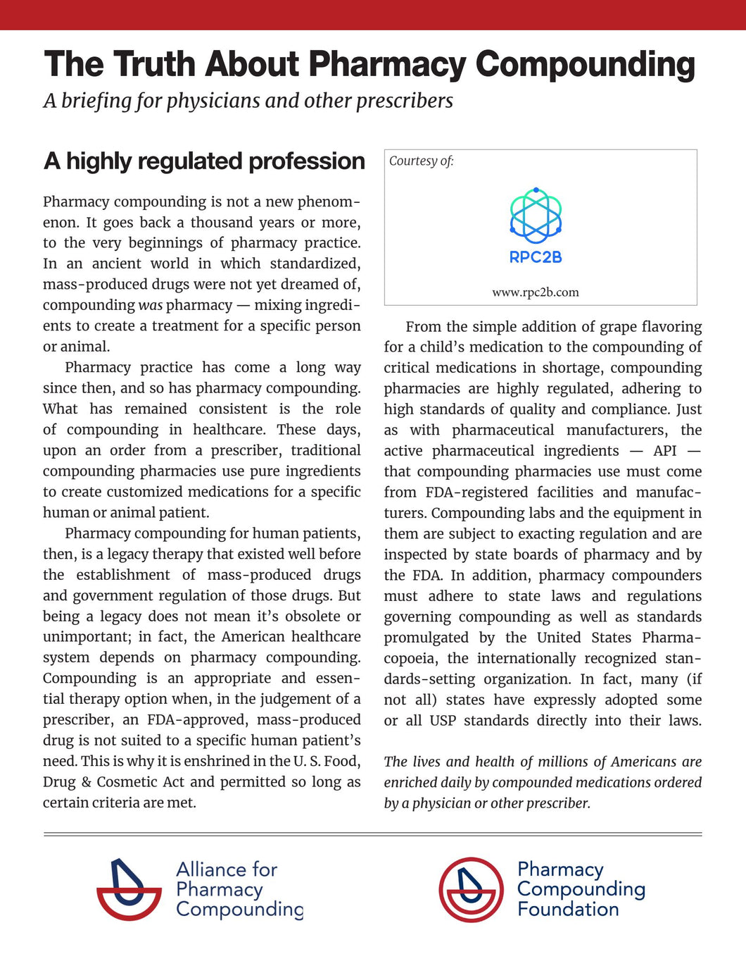 Regulatory Framework - RPC2B