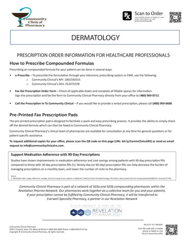 RX Template - Dermatological (Community Clinical)