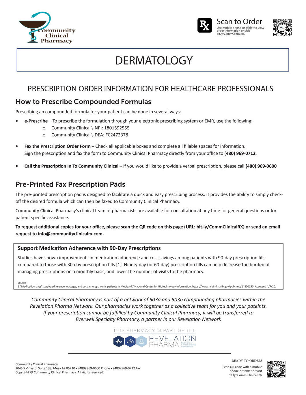 RX Template - Dermatological (Community Clinical)