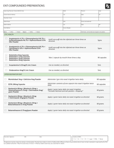 RX Template - ENT (Community Clinical)