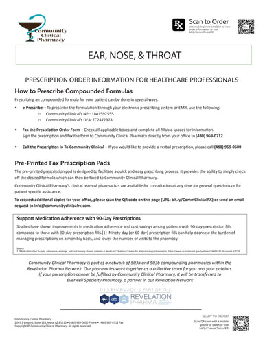 RX Template - ENT (Community Clinical)