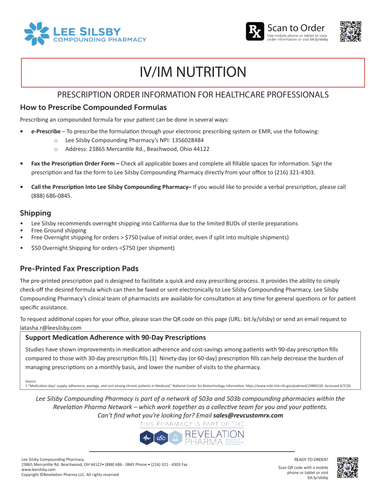 RX Template - IV Nutrition California (Lee Silsby)