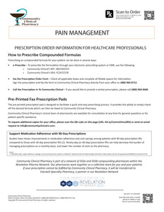 RX Template - Pain Management (Community Clinical)