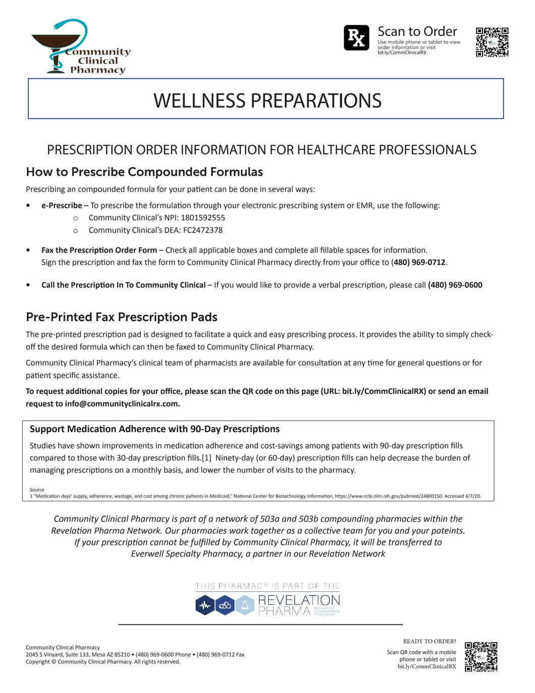 RX Template - Wellness (Community Clinical)