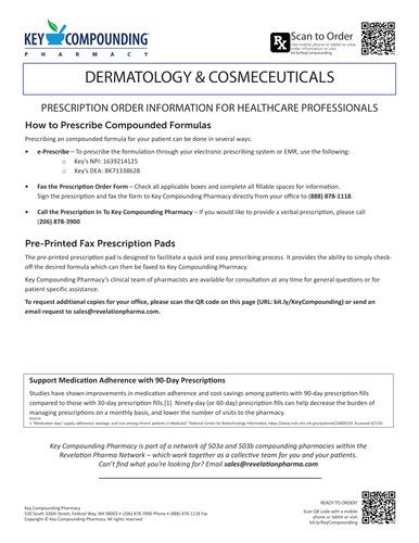 RX Template - Dermatology and Cosmeceuticals (Key)