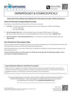 RX Template - Dermatology and Cosmeceuticals (Key)