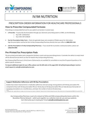 RX Template - IV/IM Nutrition (Key)