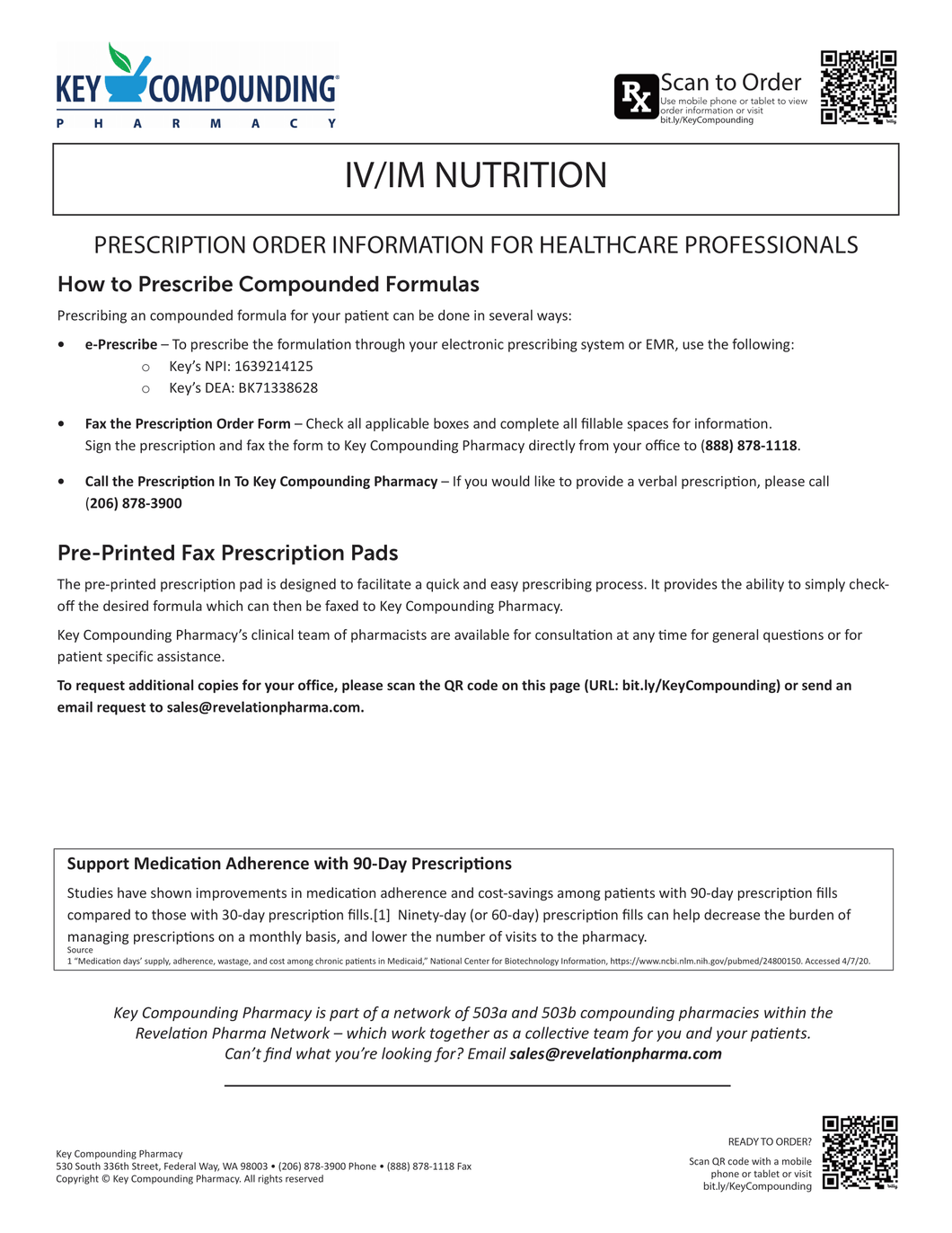 RX Template - IV/IM Nutrition (Key)