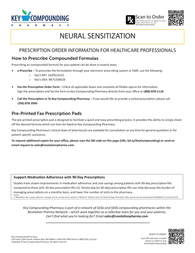 RX Template - Neural Sensitization (Key)