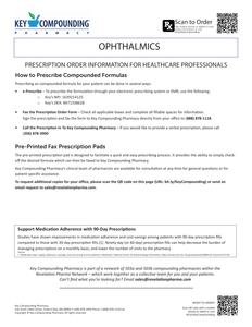 RX Template - Ophthalmics (Key)