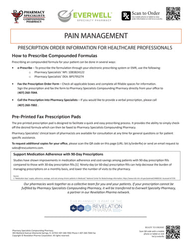 RX Template - Pain Management (Pharmacy Specialists)