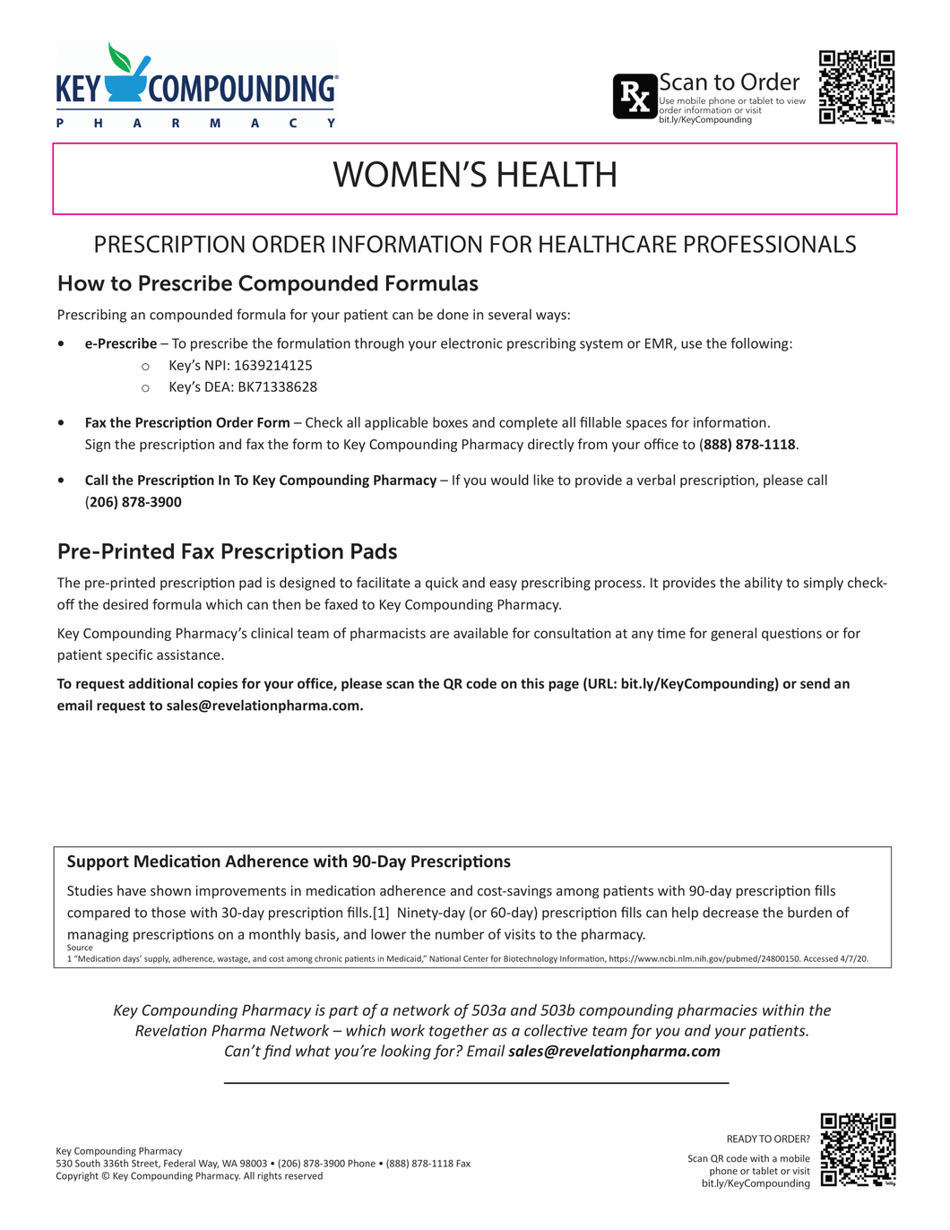 RX Template - Women's Health (Key)