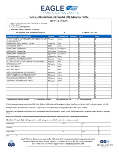 Order Form - (Eagle)