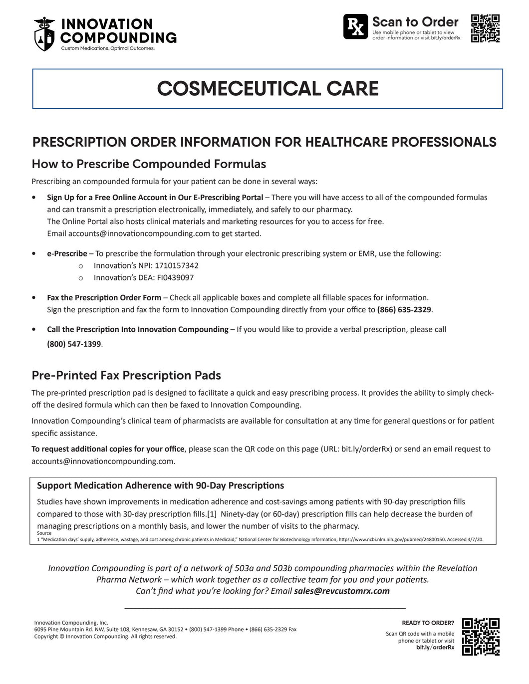 RX Template - Cosmeceuticals (INNOVATION)