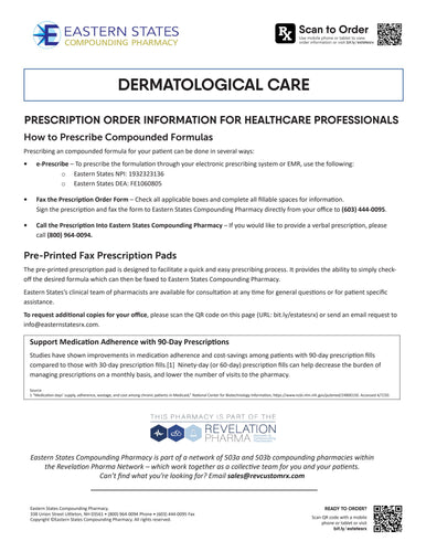 RX Template - Dermatology (EASTERN STATES)