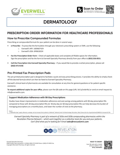 RX Template Dermatology (Everwell)