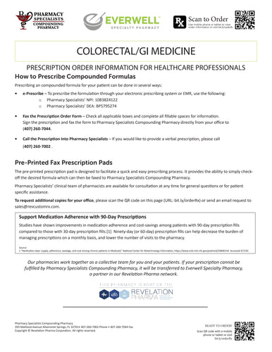 RX Template - Gastrointestinal and Colorectal Health (Pharmacy Specialists)