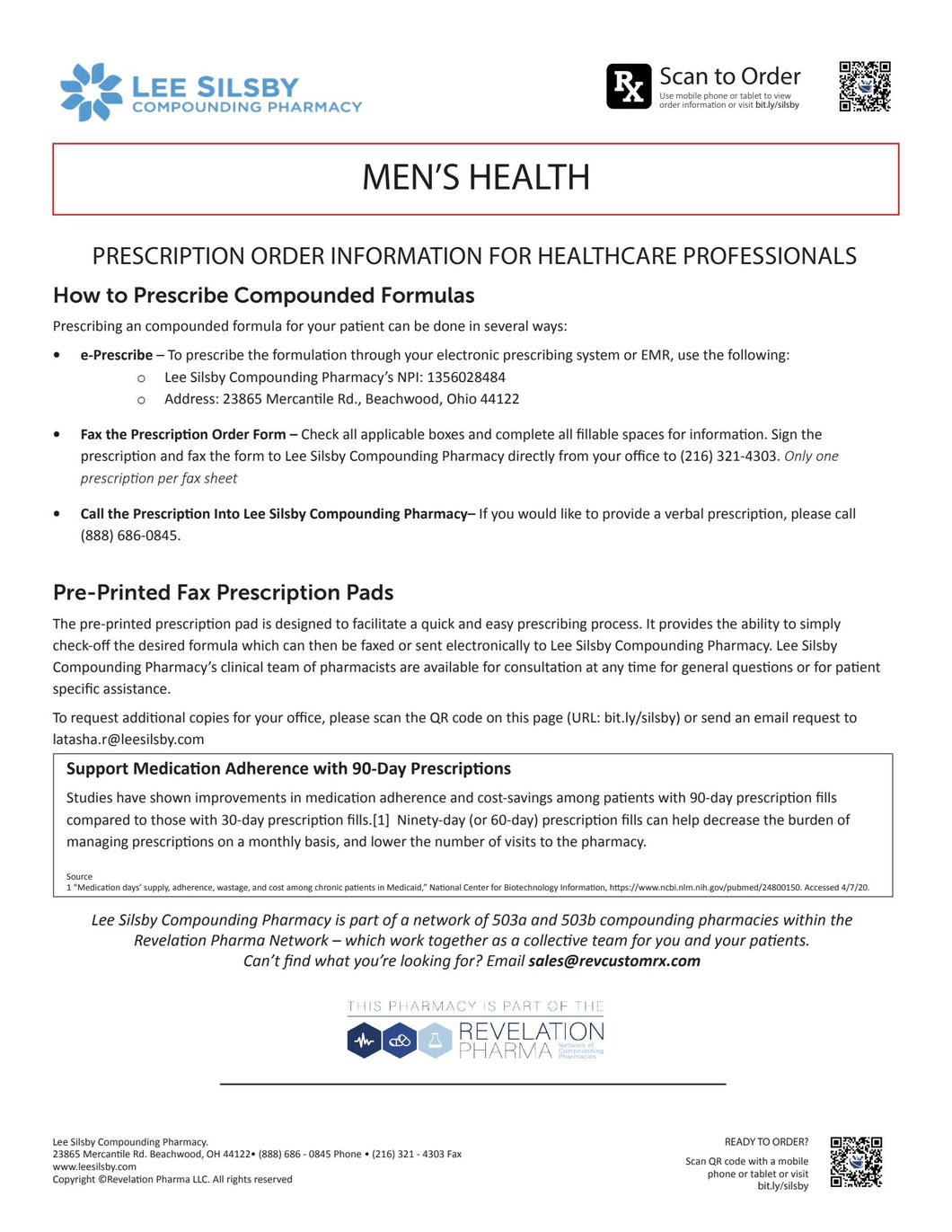 Lee Silsby Men's Health RX Template