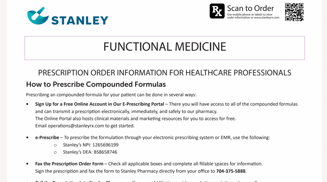 RX Template - Functional Medicine (Stanley)