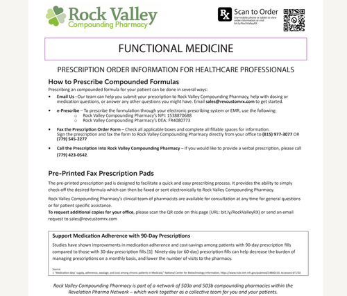 RX Template- Functional Medicine (Rock Valley)