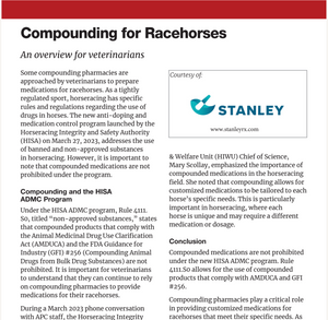 Prescriber Brief - Compounding for Racehorses - Stanley