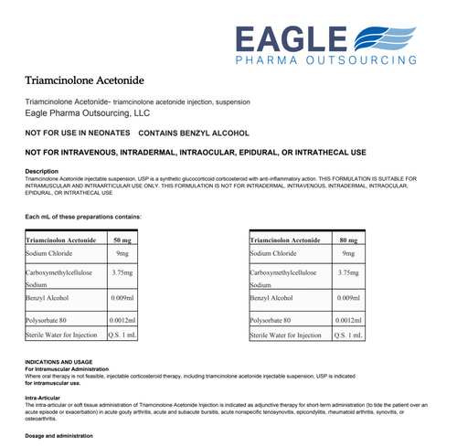 Triamcinolone Acetonide Info Sheet (EAGLE)