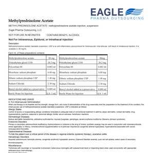 Methylprednisolone Acetate Info Sheet (EAGLE)