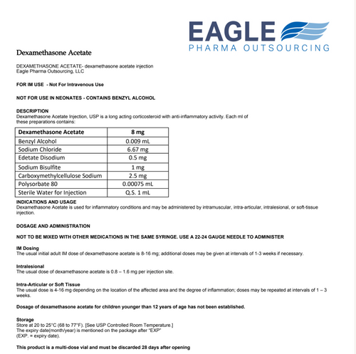 Dexamethasone Acetate Info Sheet (EAGLE)