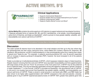 Active Methyl B's 90ct Handout (Pharmacist Formulations)