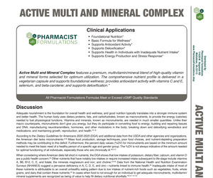 Active Multi and Mineral Complex 120ct Handout (Pharmacist Formulations)