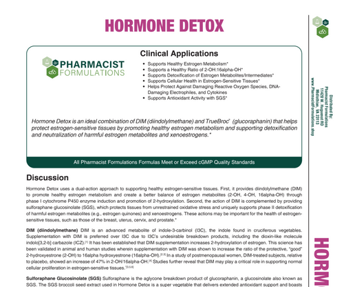 Hormone Detox Handout (Pharmacist Formulations)