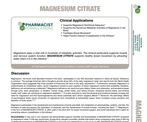 Magnesium Citrate 120ct Handout (Pharmacist Formulations)