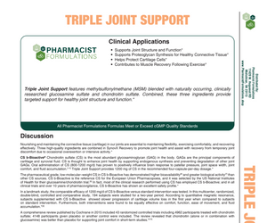 Triple Joint Support Handout (Pharmacist Formulations)