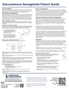 Patient Information Leaflet (PIL) - Subcutaneous Semaglutide Injection (Innovation)