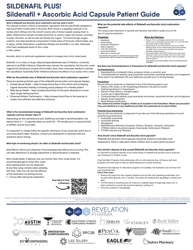 Patient Information Leaflet (PIL) - Sildenafil + Ascorbic Acid Capsule Patient Guide (Revelation)