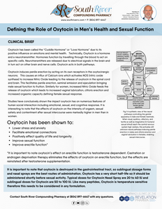 Defining the Role of Oxytocin in Men’s Health and Sexual Function (South River)