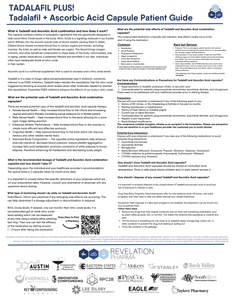 Patient Information Leaflet (PIL) - Tadalafil + Ascorbic Acid Capsule Patient Guide (Revelation)