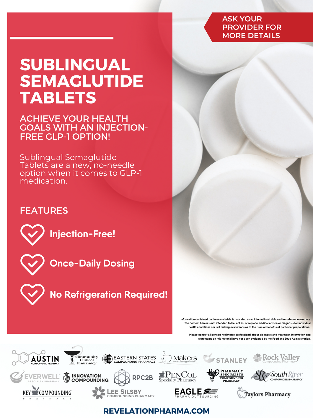 Poster - Sublingual Semaglutide Tablets (All Pharmacies)