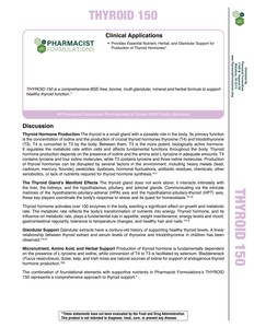 Thyroid 150 Handout (Pharmacist Formulations)