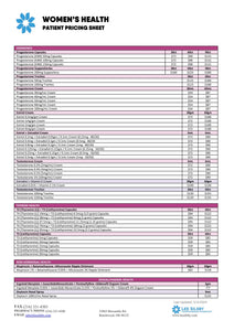 Lee Silsby Women's Health Patient Pricing